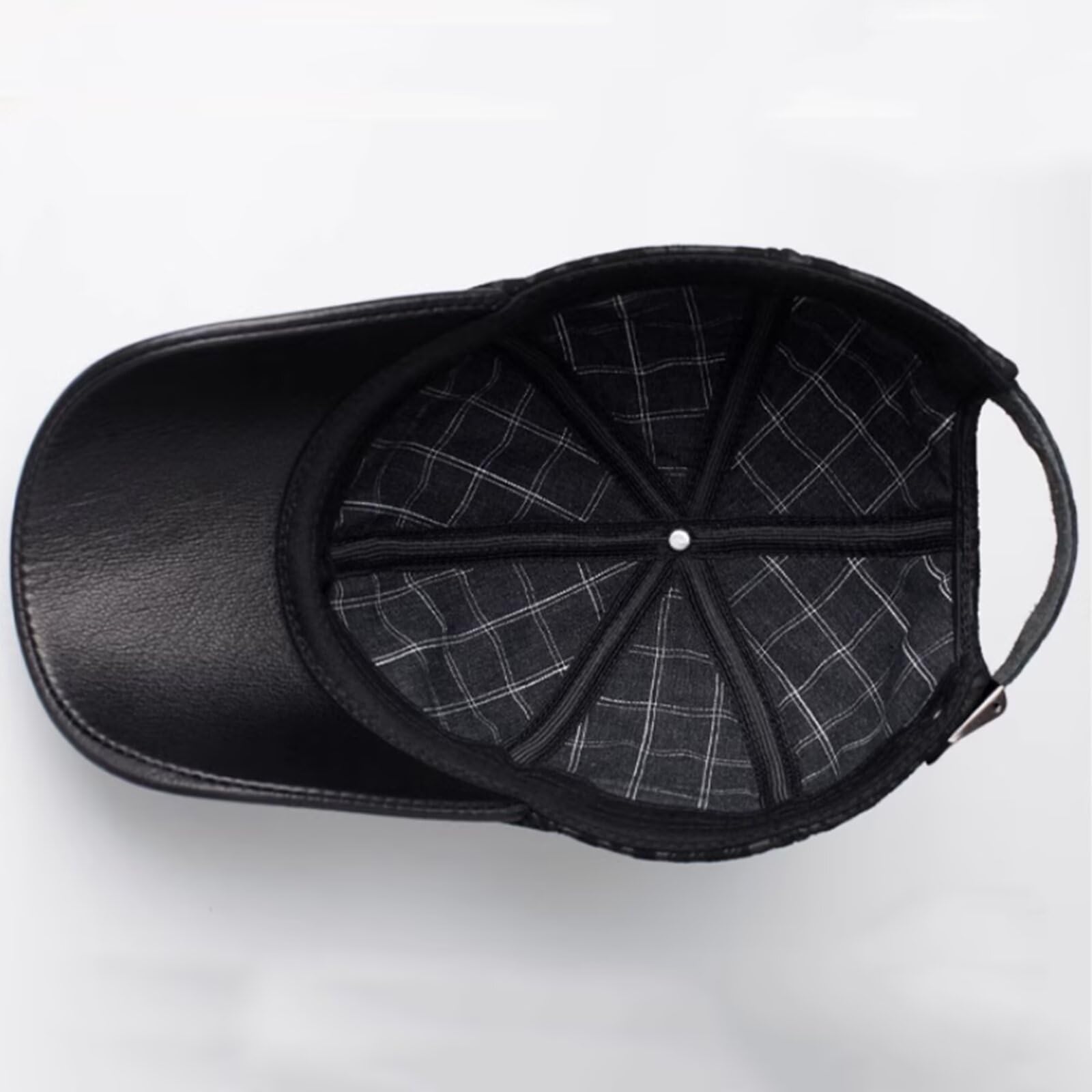 Gorra de Béisbol Hombre Mujer,Gorra de béisbol clásica Ajustable de Cuero Unisex