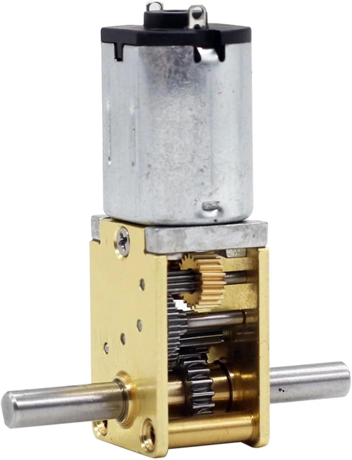 N20 Mini Double Shaft Worm Gear Motor 1Pcs(53rpm)