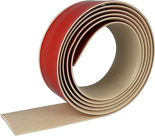 Miniatura 8 de Tira de transición de suelo, cubierta autoadhesivas para suelos, tira laminada de 2 pulgadas de ancho, tira divisora plana de vinilo, diseño de