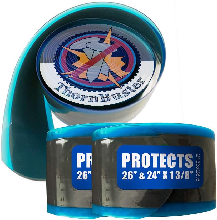Inner Tube Protecting, Bicycle Tire Liners Pair - Stop Flats for Hybrid Bikes Using Blue 26 x 1 3/8“ / 24 x 1 3/8” / 700c x 25 Bike Tires and Tubes (2 Liners)