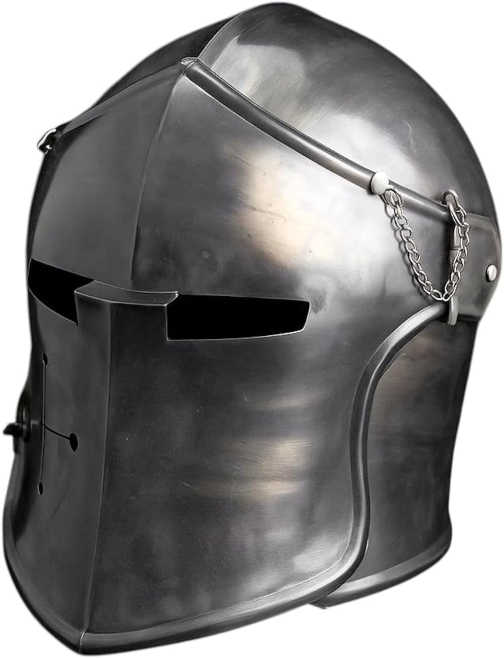 LIARA Medieval Knight Battle Helmet, Steel Construction, Full Face Protection