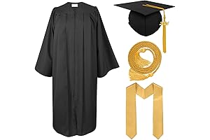 Matte Cap and Gown with 2024 Tassel