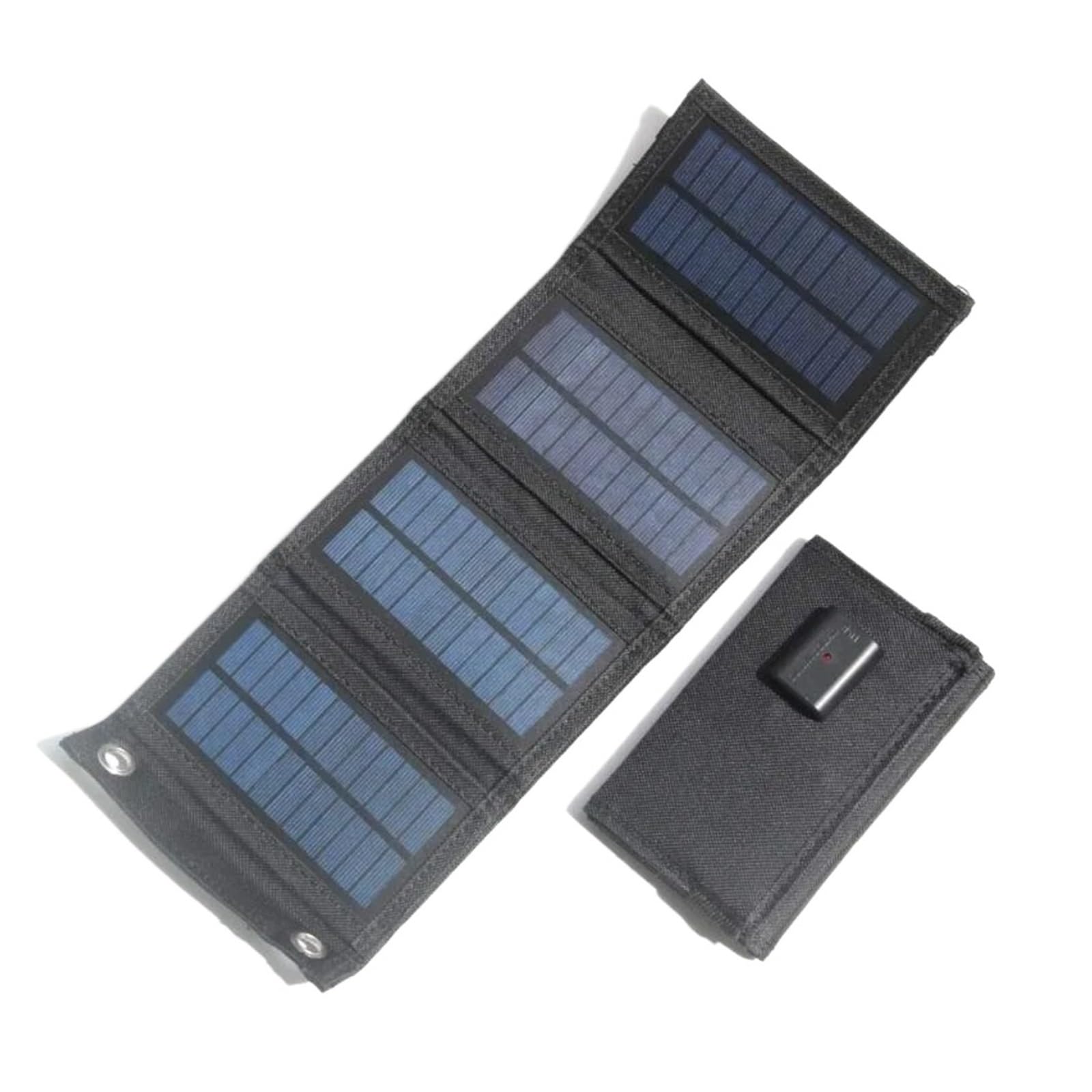 Foldable Solar Panel USB 5V Solar Charger Waterproof Solar Cell Portable Outdoor Mobile Power for Camping Hiking