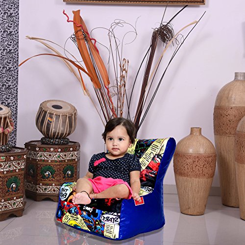 Image of ComfyBean Bags Bean Chair Kids Bean Bag Filled with Beans Filler (Multi-Color)
