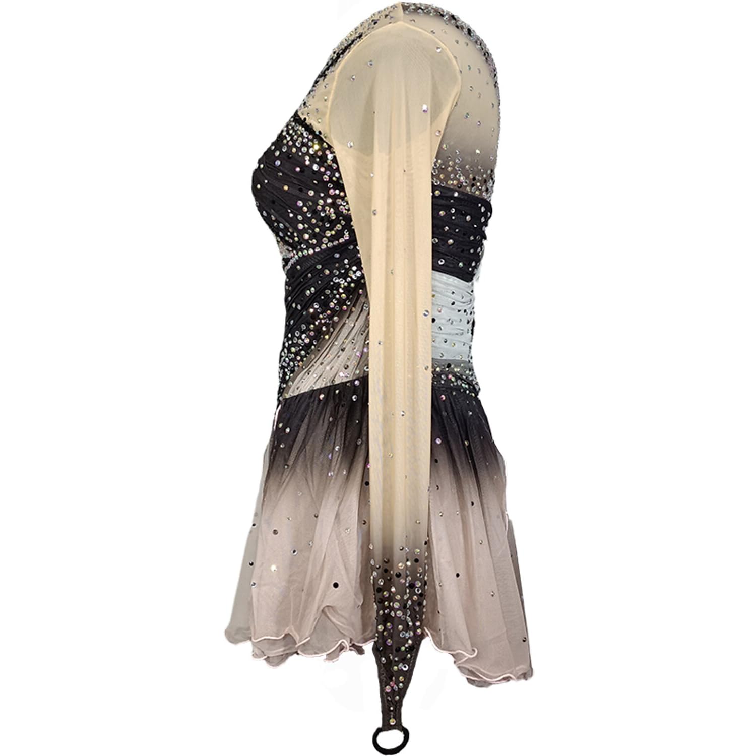 Professionelles Eiskunstlauf Kleid Für Mädchen Gradient Eislauf Wettkampfbekleidung Handgefertigte Outdoor Gymnastik Trikots Rollschuhrock