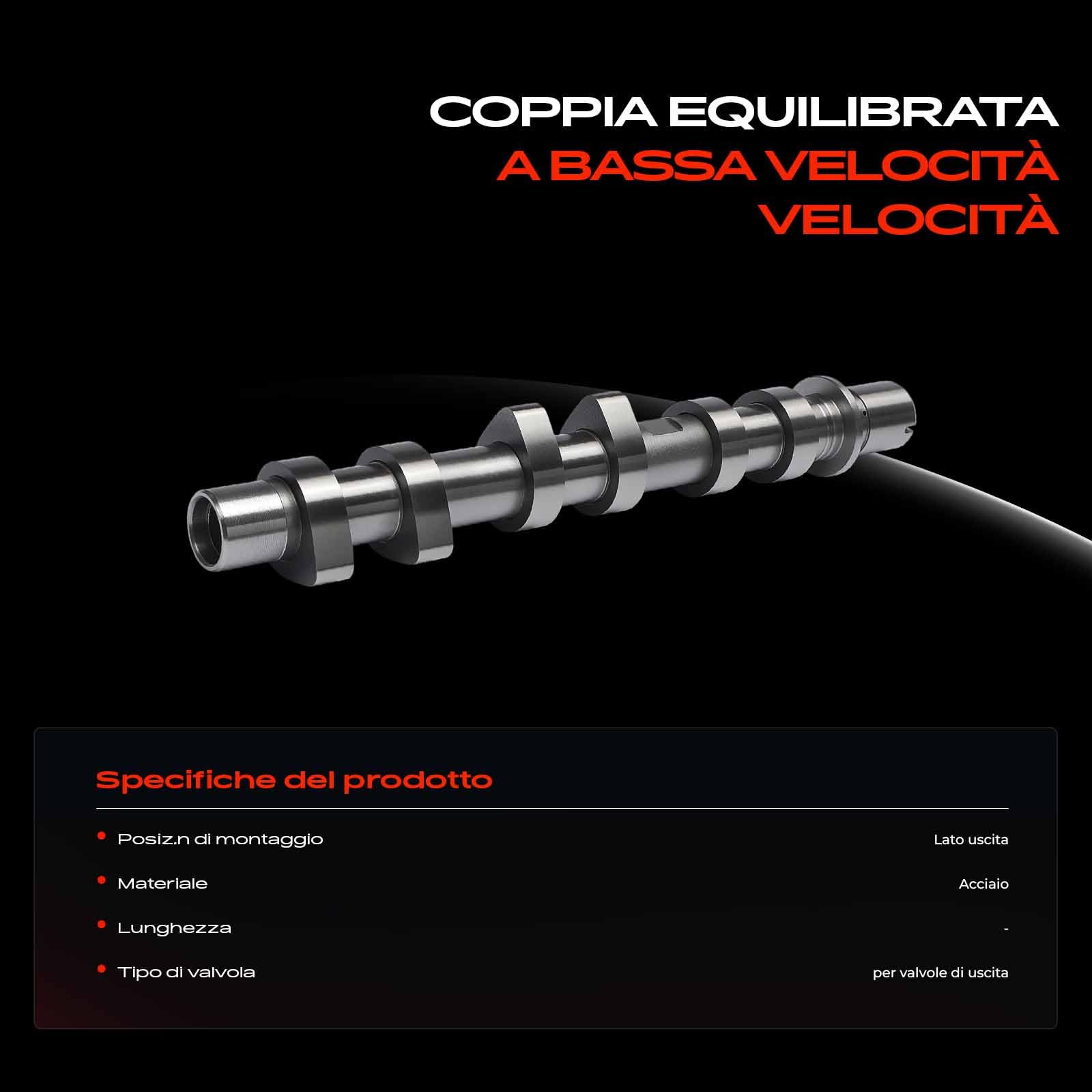 Frankberg Albero a camme Benzina Lato Scarico Compatibile con Logan II S.a.n.d.e.r.o II Micra V Clio IV Thalia III Twingo III C.a.p.t.u.r I Replace# 130200522R