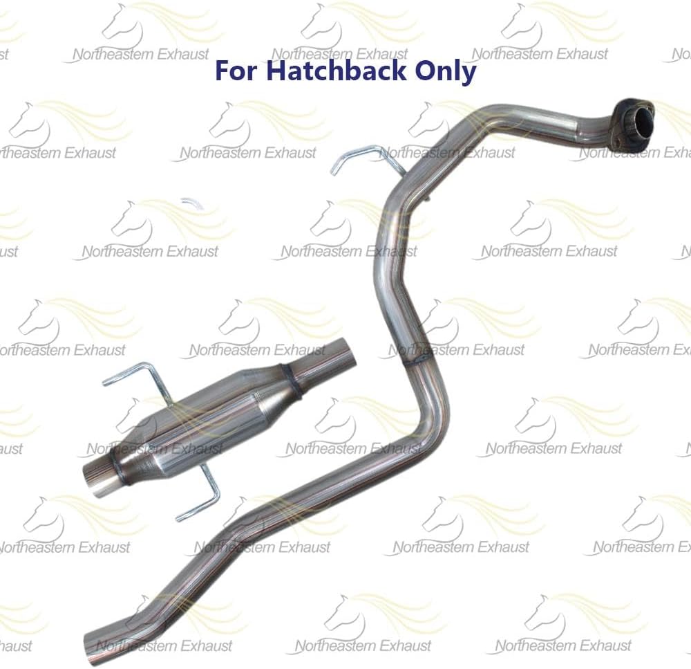 Exhaust Resonator Pipe fits 2007-2011 Toyota Yaris 1.5L Hatchback | Stainless Steel | Northeastern Exhaust | Free Spring Bolt Kit, Gasket, and Sleeve