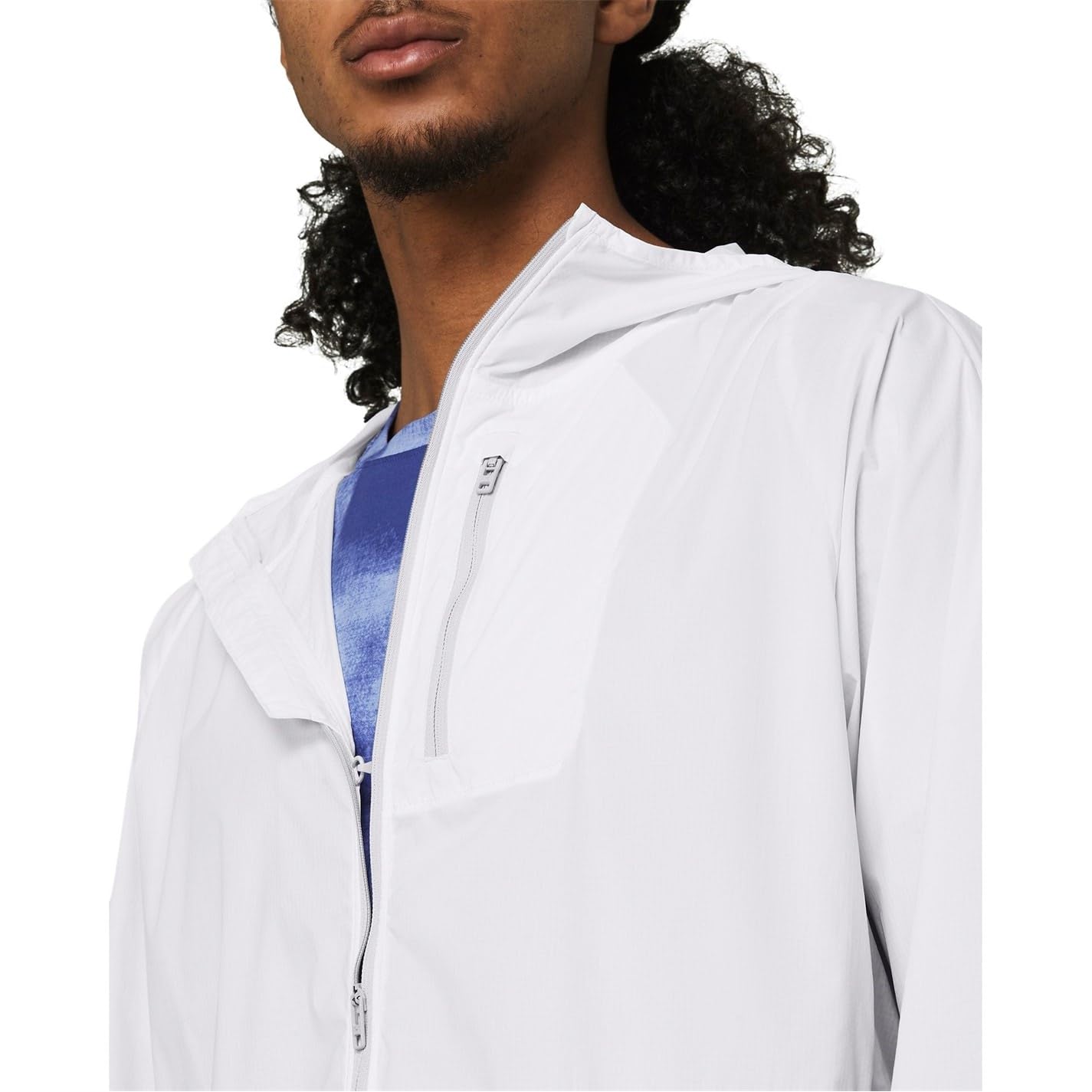 Under Armour Herren Phantom Windbreaker Laufbekleidung Laufjacke Weiß - Grau XL