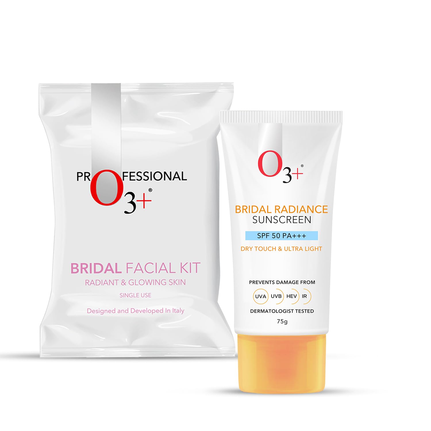 O3+ Radiance Skincare Combo With Facial Kit for Radiant & Glowing Skin 120g & UVA UVB Ultra Light Sunscreen With SPF50 PA+++ 75g-image-20