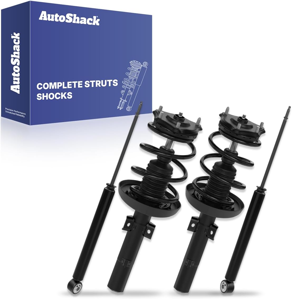 AutoShack 4PC Complete Strut & Shock Kit for 2016-2021 Honda Civic & 2019-2022 Insight - Pre-Assembled Smooth Ride