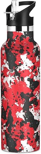 Miniatura 17 de Western Cowboy Boho Cactus Vast Wilderness, Reusable Water Bottle Insulated with Straw Double Wall Vacuum Insulated Leakproof and BPA Free for Gym