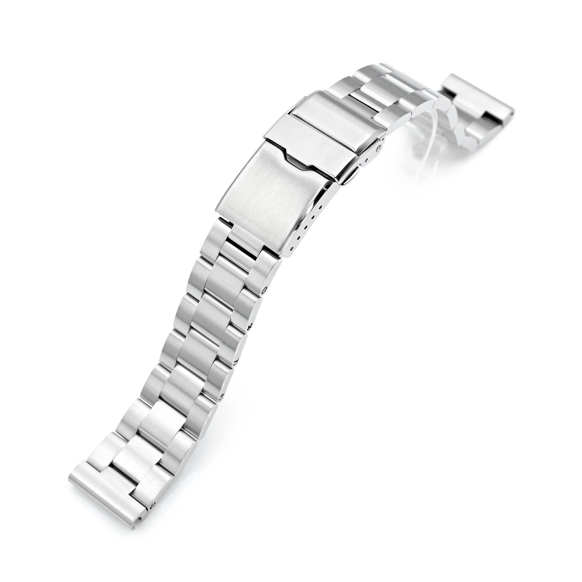MiLTAT 20 mm Super-O-Uhrenarmband mit geradem Ende, universell einsetzbar, 316L-Edelstahl