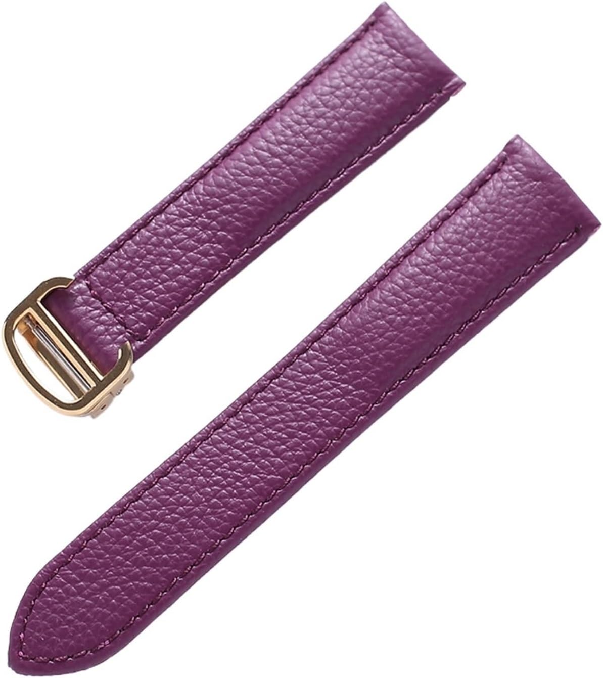 MJMT06 Leather Strap Pattern Soft Watch Compatible with Men's and Women
