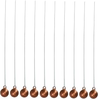 10pcs Copper-head Combustion Spoons High Temperature Resistant Chemical Experiment Tools with Moderate Handle for Safe Laboratory and Scientific Research Use