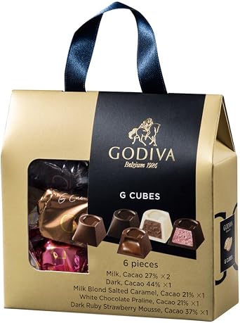 Winter Gift GODIVA G Cube Assortment 6 pieces Chocolate Christmas Gift Sweets Present