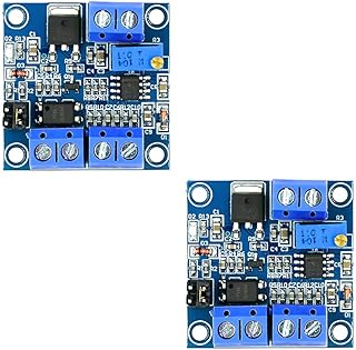 WSDMAVIS 2Pcs PWM to Voltage Module 0% -100% PWM Converted to 0-10V Voltage Digital Analog Signal Converter for PLC Signal Interface Switching