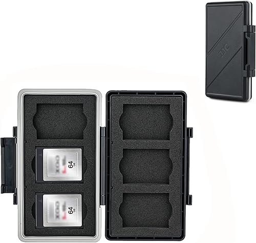 Funda Portátil para Tarjetas XQD Cfexpress Tipo B, Organizador de Almacenamiento Resistente al Agua para 6 Tarjetas para Nikon Z8 Z9 Z6III Z6II Z7II