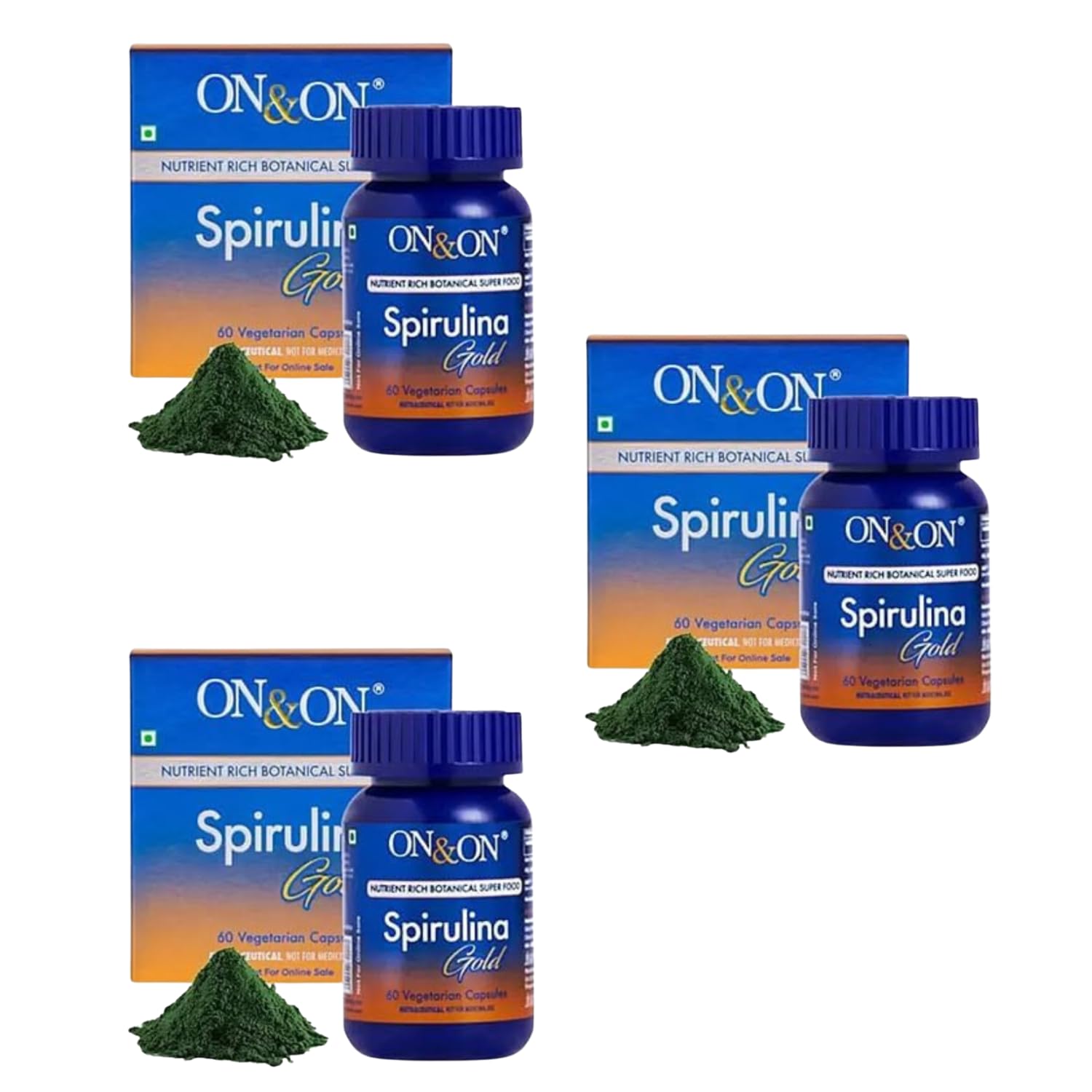 Plant Based Superfood Supplement Spirulina Gold | Premium Spirulina Veg Capsules | Natural Green Nutrition Formula for Adults | Daily Wellness & Active Lifestyle Supplement | Pack of 3-image-37