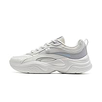 XTEP Scarpe da Skateboard da Donna Casual, Semplice, Comodo, Look Vitale, Turnscarpe Segel Bianco, Illusion Grigio Taglia 38