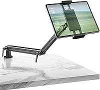 Vista 8 de Mount Soporte para Tablet/Portable Monitor/Ereader - Strong Bearing Weight over 5.5lbs with Built-in Adjusting Wrench with 360°Rotate Base Fits for