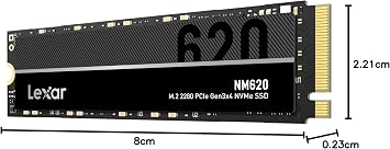 Built-in SSD - Lexar - NM620-2TB - NVMe - (LNM620X002TRNNG)