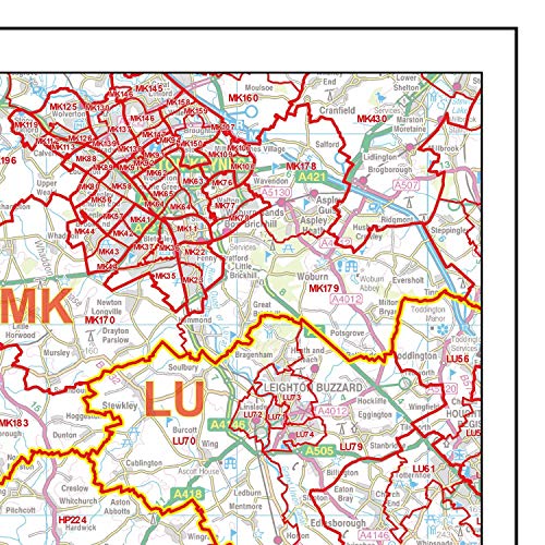 Carte du secteur à code postal S3 avec délimitations nettes sur papier mural