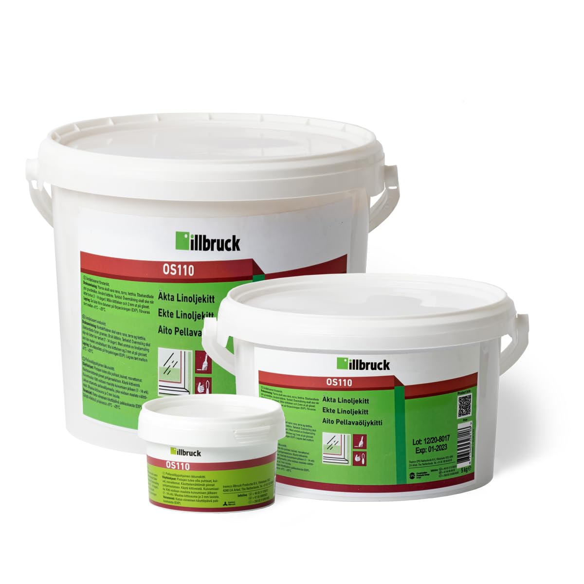 Illbruck - Genuine Linseed Oil Putty OS110 - Flexible & Easy to Use - Light Tan - 5 KG