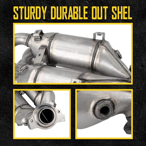 Kax Catalytic Converter, Stainless Steeland Ceramic Material, Manifold Catalytic Convert Exhaust System 16385,0991654,642277,40583, 750028,58225,674593 #TOP2