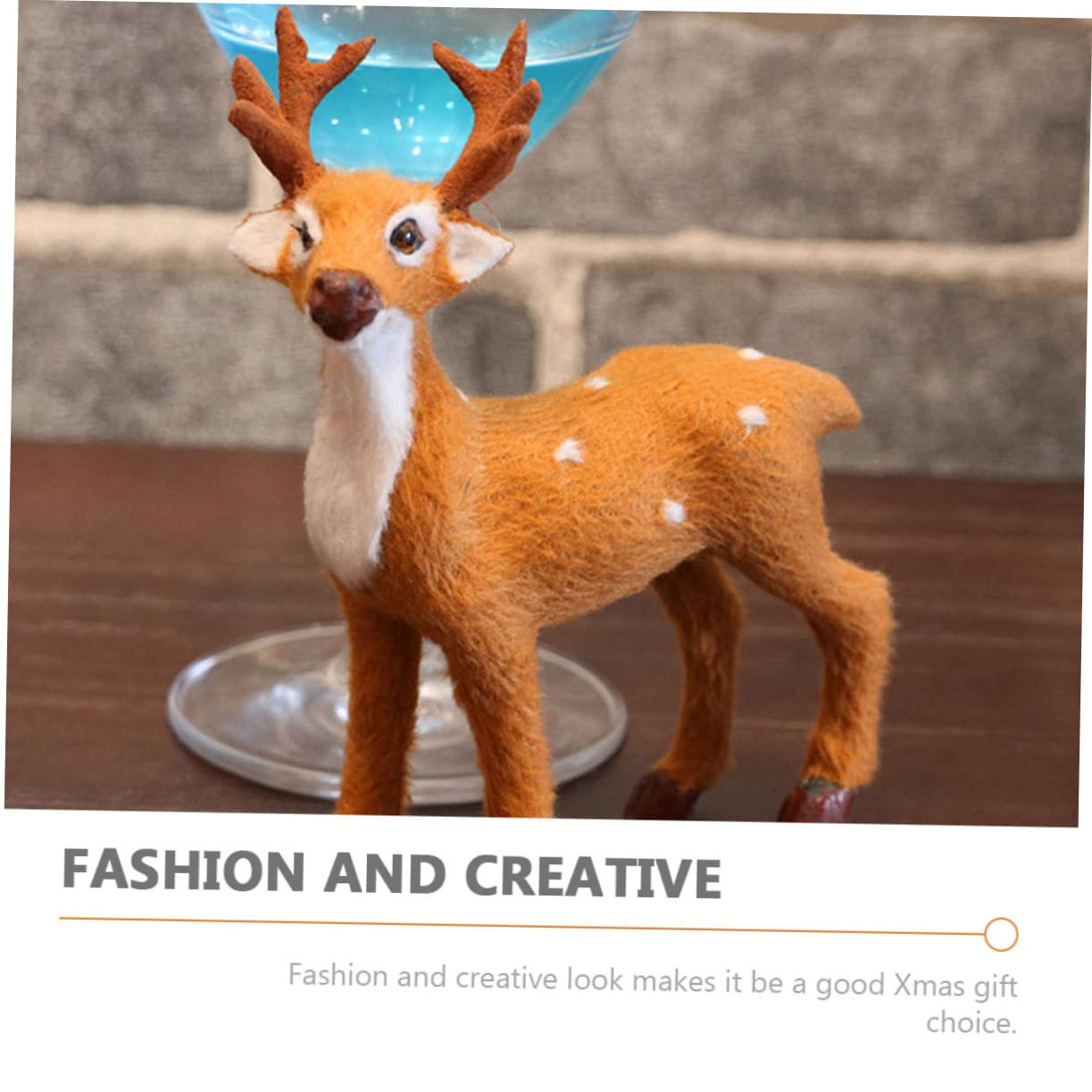 Abaodam 10stücke Teiliges Aus Feinen Elch-tischdekorationen Für Weihnachten Realistische Rentier-Ornamente Für Festliche Anlässe Und Home Decor