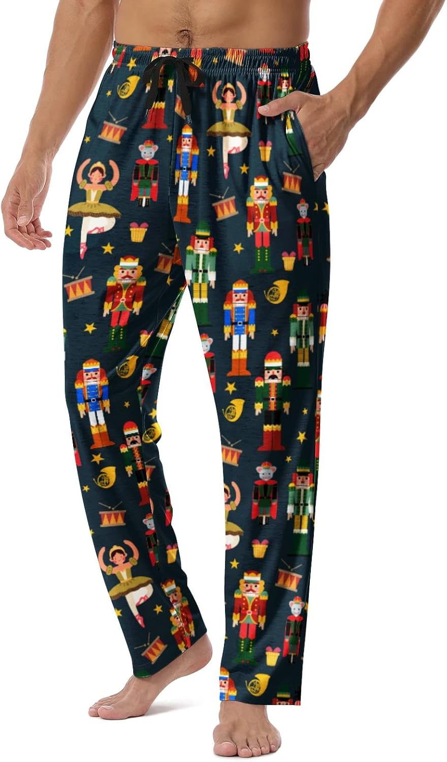 Hello Gorgeous Men's Pajama Pants Lightweight Soft Sleep Lounge Pants Elastic Waist Drawstring Bottom Pant Sleepwear for Men - Image 3