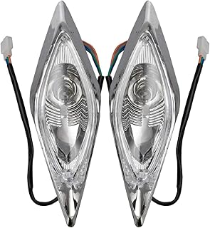 HIAORS Atv Quad Headlight Head Lamp for Coolster Taotao Kazuma Sunl 50cc 70cc 110cc 125 50cc 110cc 150cc 200cc 250cc 4 Wheeler Parts Left and Right