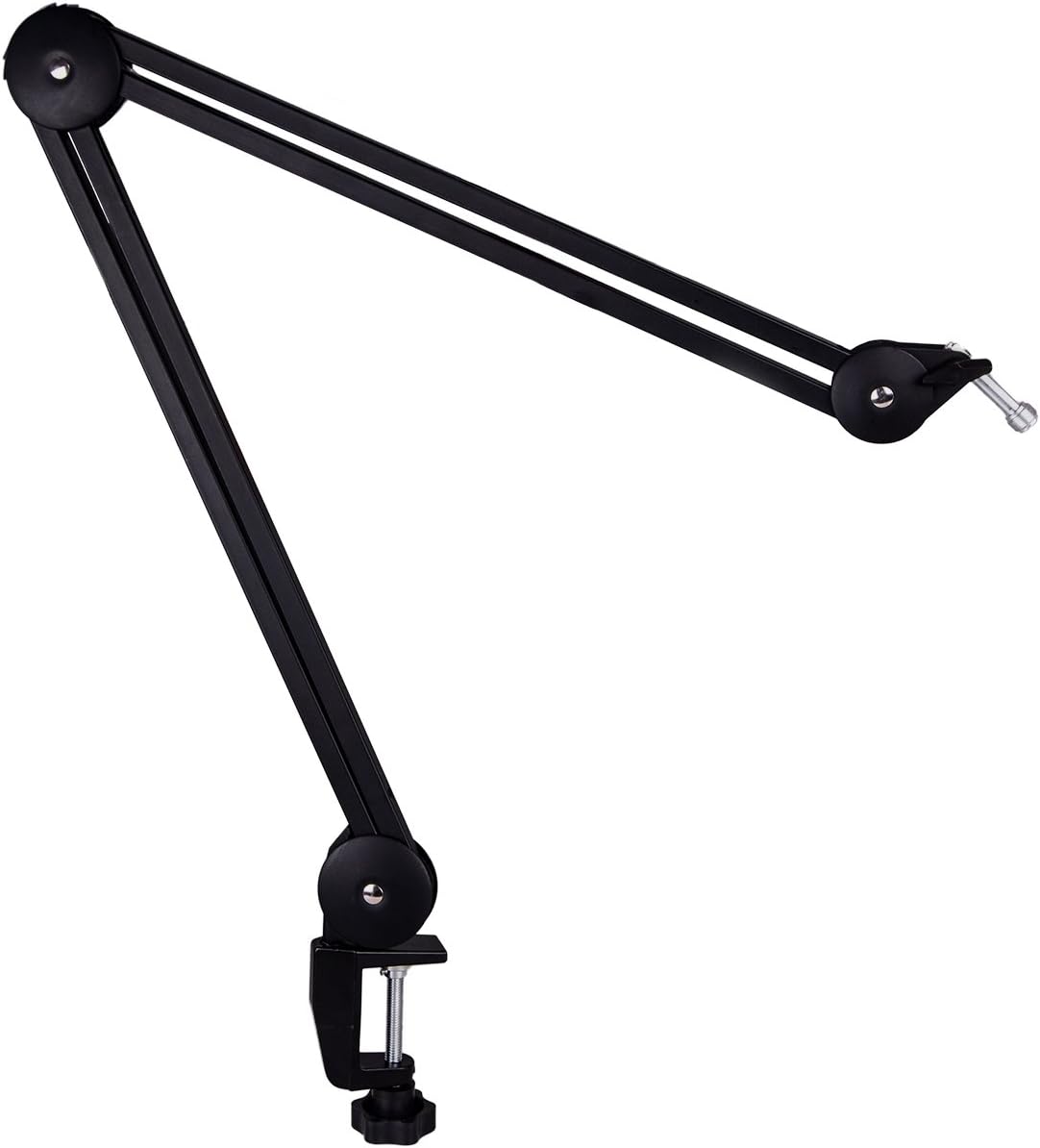 DuaFire Microphone Stand, Swivel Mount Studio Boom Arm for Radio, Broadcast, Studio and Home Use