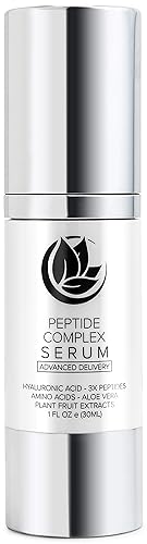 Peptide Complex Serum de Microderm GLO – El mejor tonificante de la piel, estiramiento facial, 100% puro y natural, rellena, hidrata y nutre tu