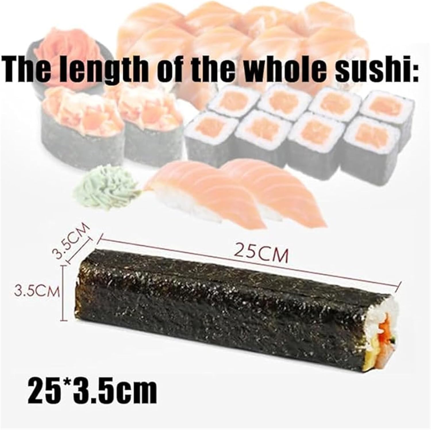 Sushi Maker Kit, Edelstahl DIY Sushi Roller & Bazooka, Perfekt für Anfänger & Sushi Liebhaber, Inklusive Rollmatte für Easy Sushi Rollen