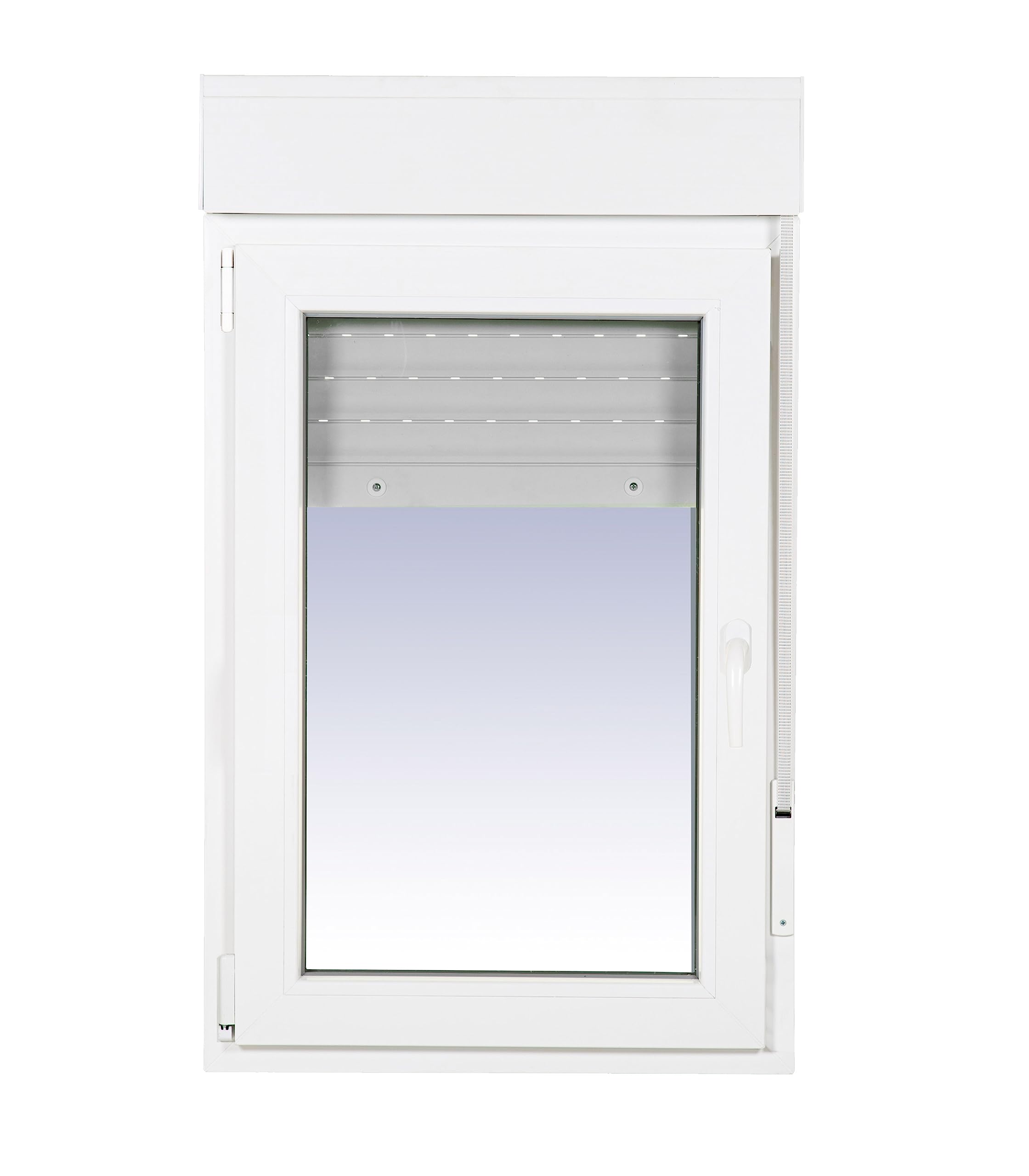 Ventanastock PVC 700x1155 Practicable Oscilobatiente Izquierda con Persiana 1 hoja