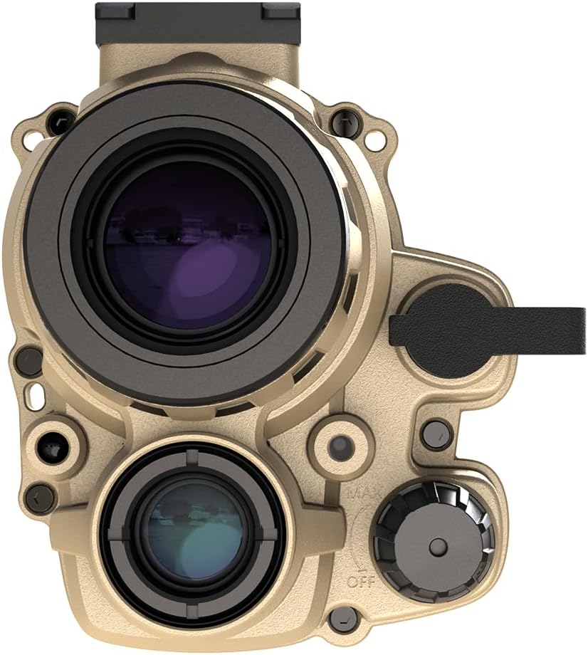 AGM Global Vision F14-3APW Fusion Tactical Night Vision Monocular – Gen 3 White Phosphor NV + Thermal Overlay | MIL-SPEC Dual-Channel P43, 2200+ FOM | Helmet-Mountable Hybrid Optic