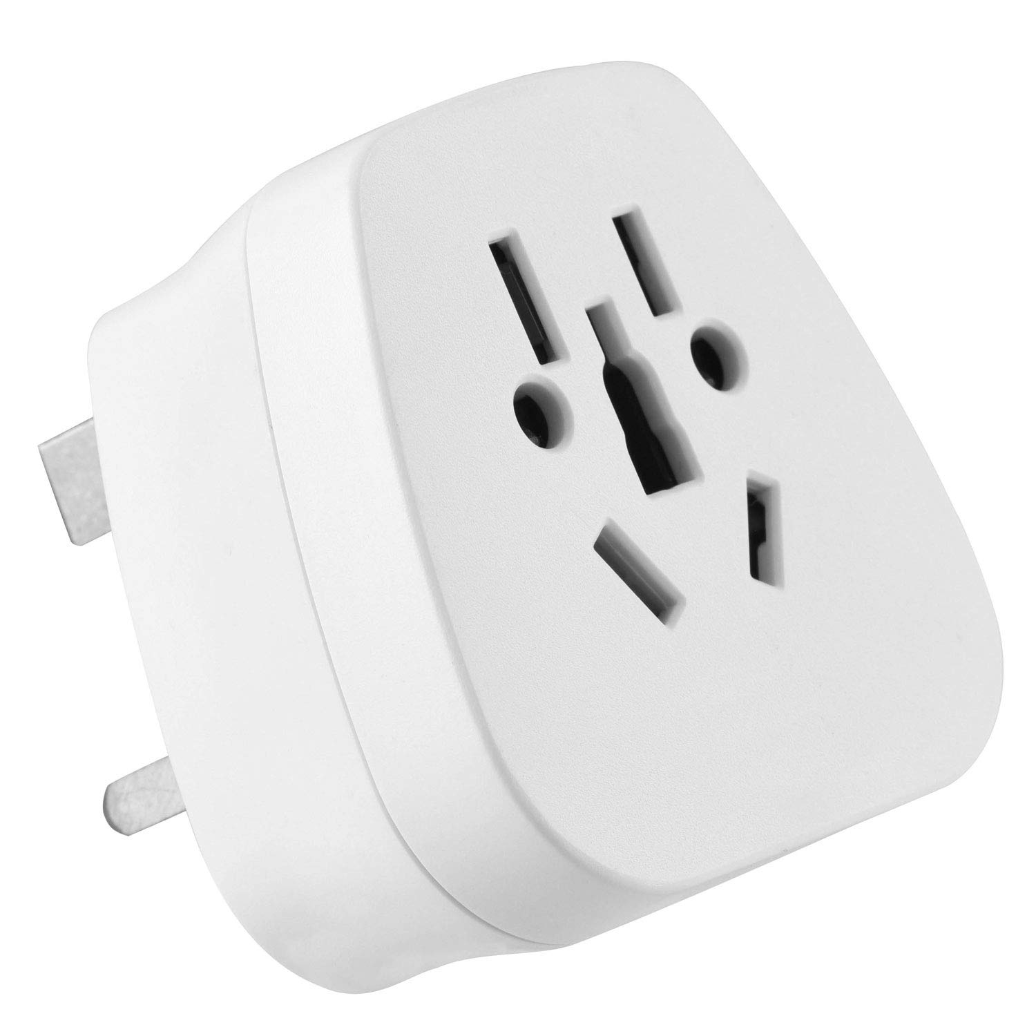 Adattatore Da Viaggio Electraline - Mondo A Italia (Tipo L), Bianco, Certificato CE, Sicuro Per Bambini