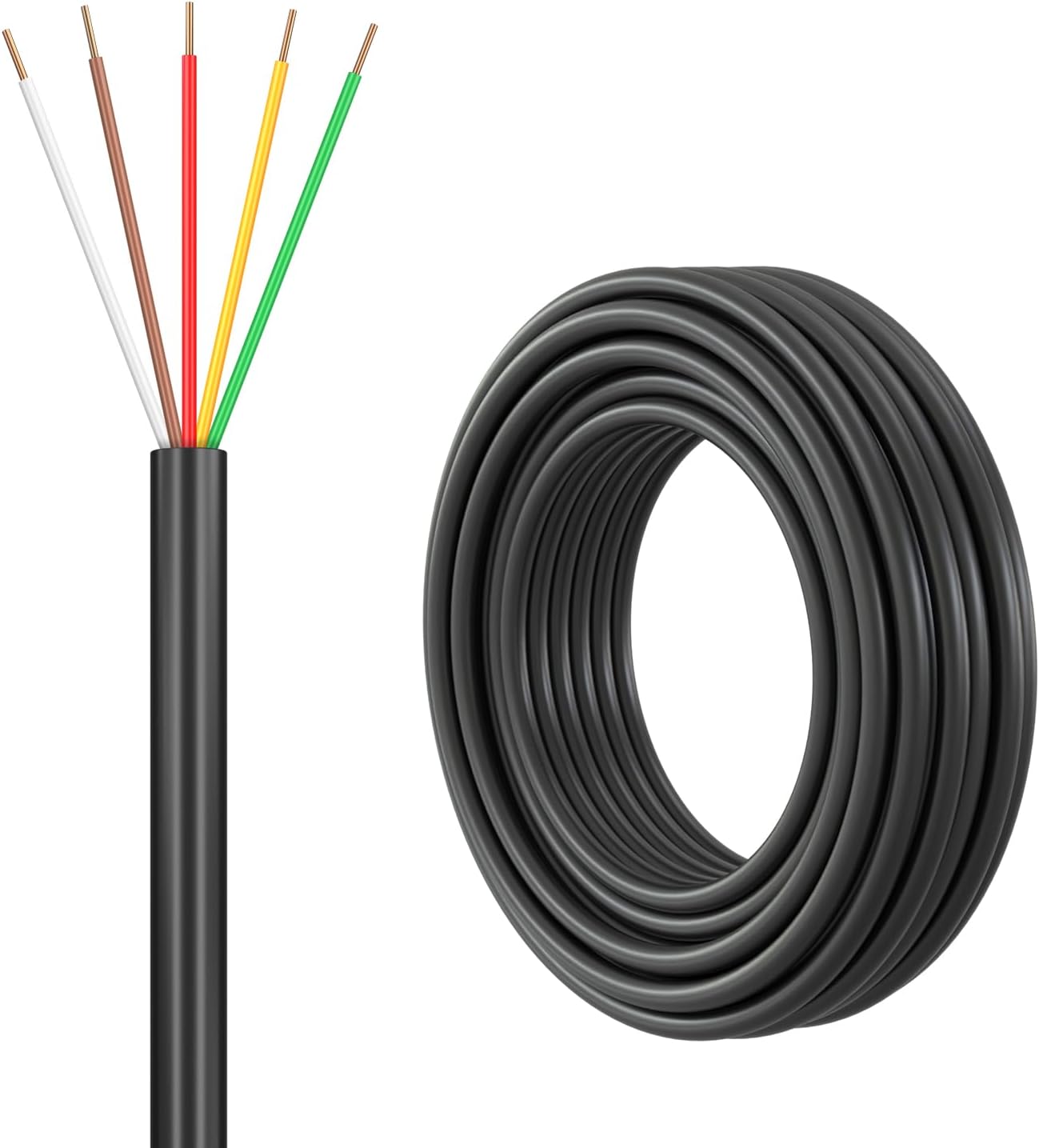 FIRMERST 18/5 Solid Sprinkler Wire for up to 4 Valves System 30 Feet