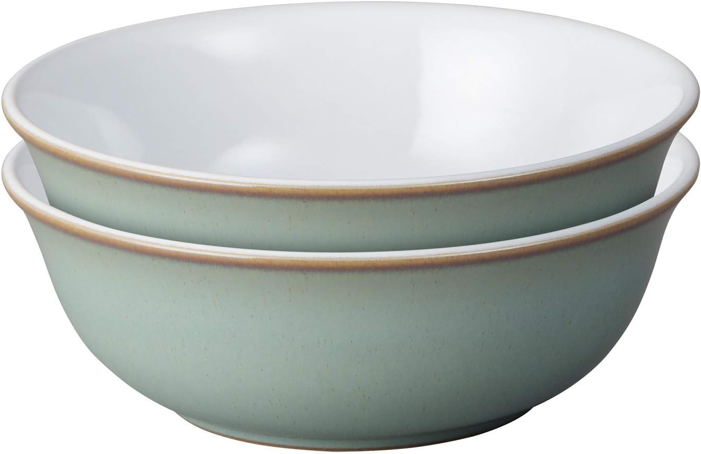 Denby 11048807 White By 2 Piece Cereal Bowl Set