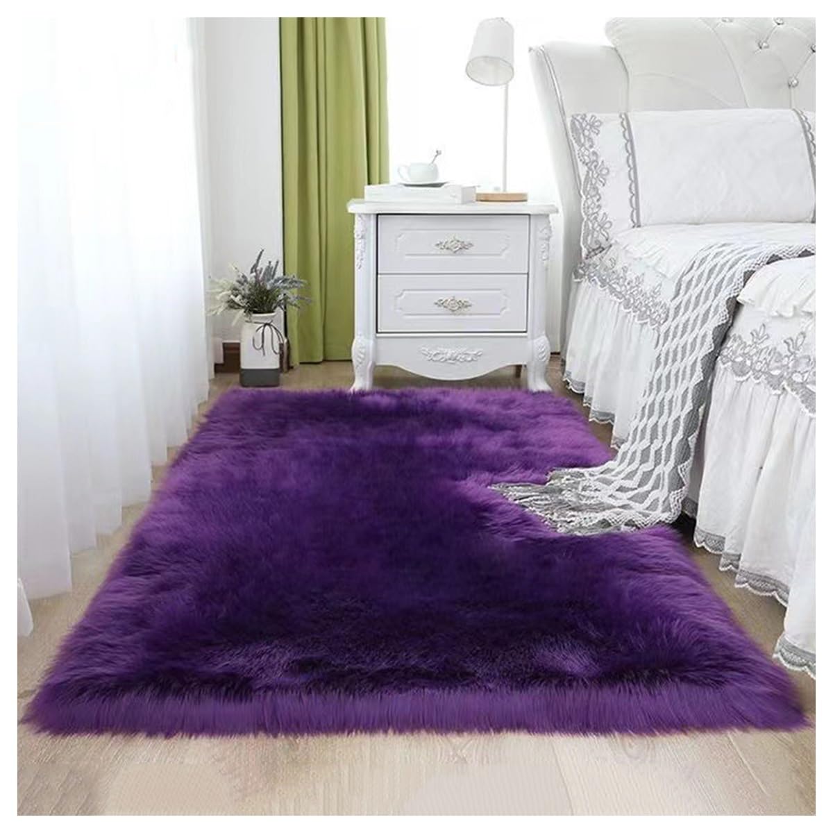 Tapis en fausse fourrure doux et moelleux pour un confort thermique optimal