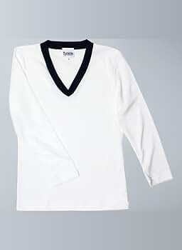 新品！未使用 BRIEFING ホワイト Vネック シャツ S シンプルV