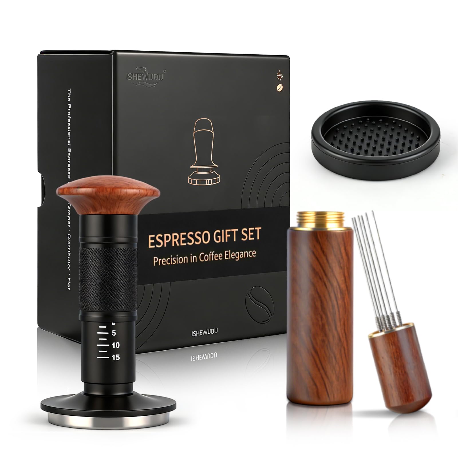 Tamper 54mm expresso à force calibrée 13,6kg pour une extraction stable