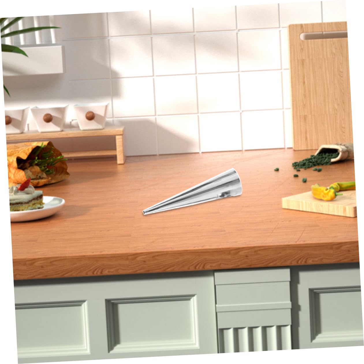 Moule à Brioches Conique en Acier Inoxydable, 1 Set