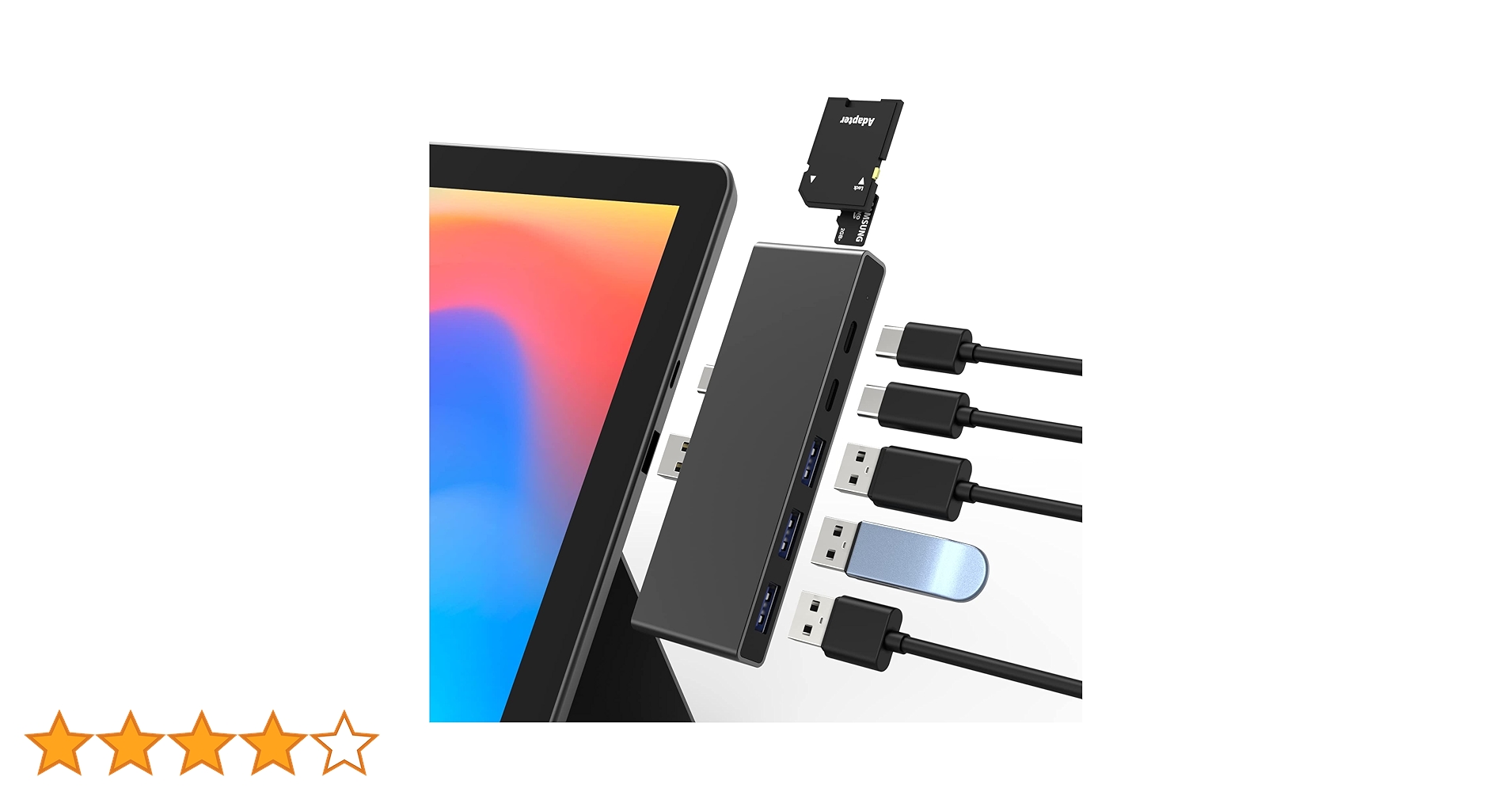 Amazon | Surface Pro 7 専用USB ハブ 最新型 7in2 全機能