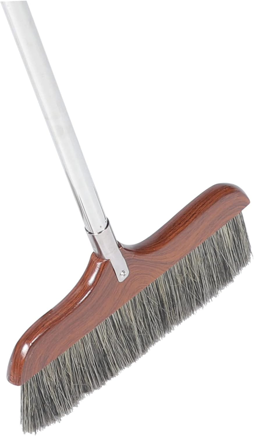Handle Detachable Dust Broom Soft Bristles for Indoor and Outdoor Cleaning for Home Office and Rv Use Stainless Steel Handle