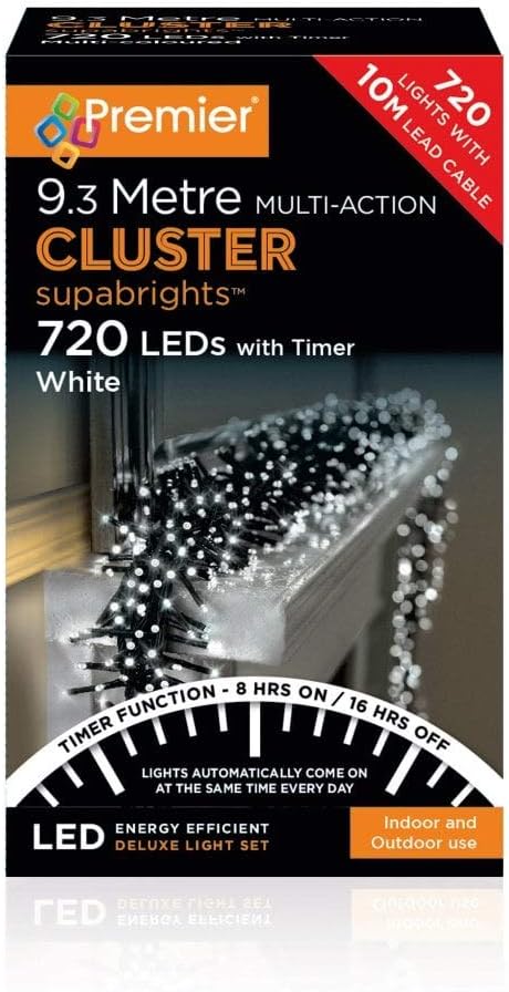 Premier 960 Vintage Gold and Red Multi Action LED Cluster Lights with ...