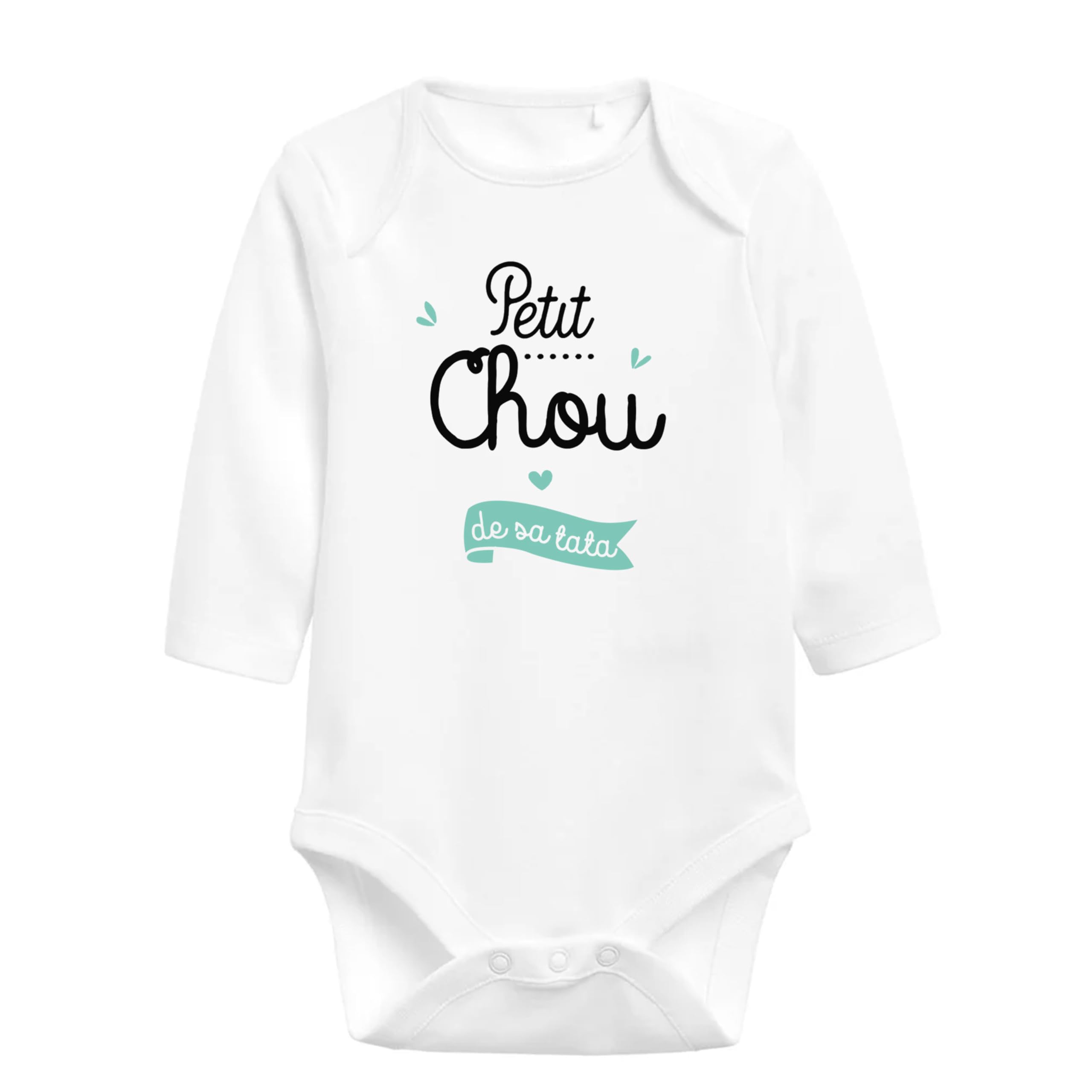 Body Bébé Garçon Ou Fille Petit Chou De Sa Tata Idée Cadeau Naissance Noël Anniversaire - Imprimé en France (Manche Longue)