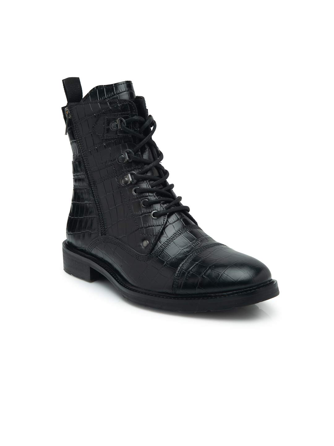 Teakwood Men Genuine Leather Mid top Boots(WOOD) (Black, numeric_9) (B0C3GXCNGN) Amazon Price History, Amazon Price Tracker