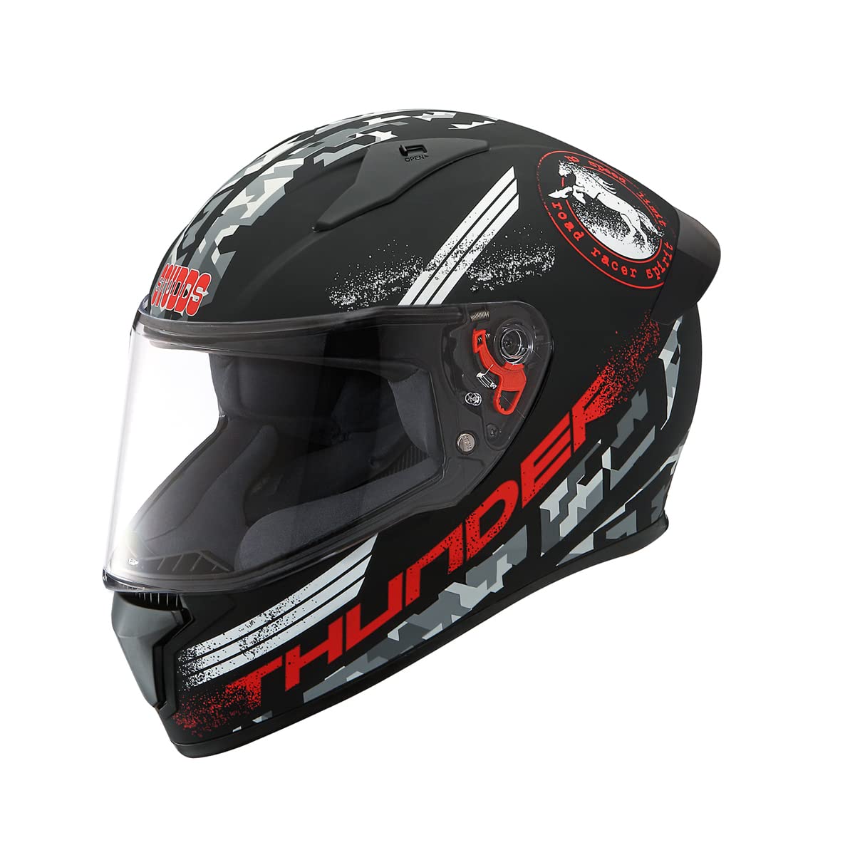 Studds Thunder D2 ISI and DOT Certified Full Face Graphic Helmet for