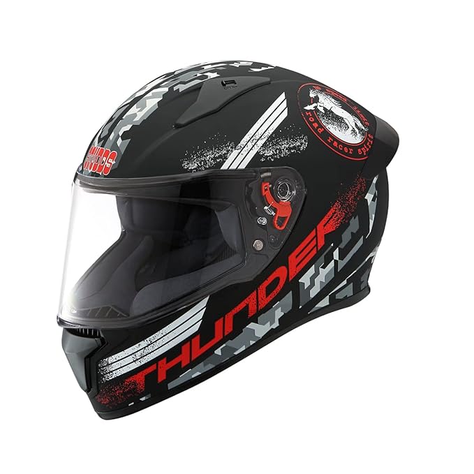 Studds Thunder D2 ISI and DOT Certified Full Face Graphic Helmet for